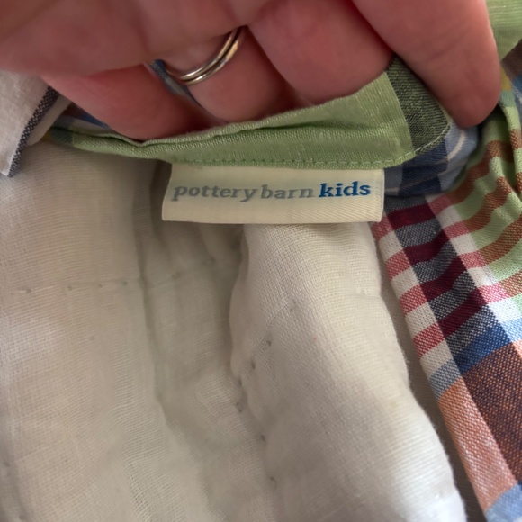 Pottery barn kids sham twin size quilted plaid - Picture 3 of 4
